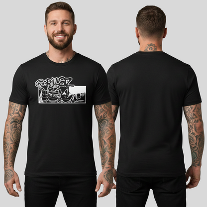 Camiseta Algodon Gorillaz Band Art