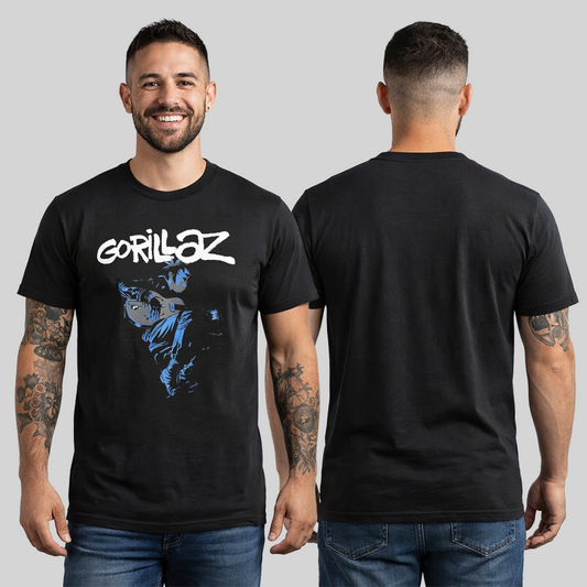 Camiseta Algodon Gorillaz 2d Blue