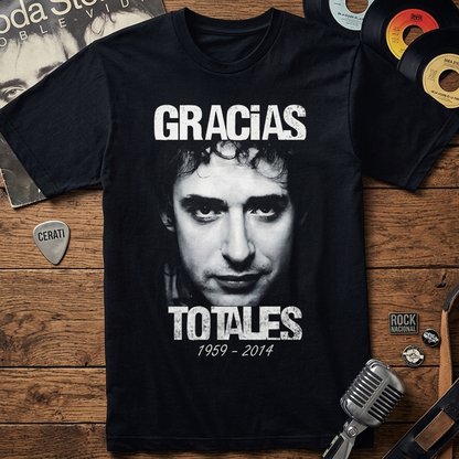 Camiseta Algodón Soda Stereo Cerati Gracias Totales