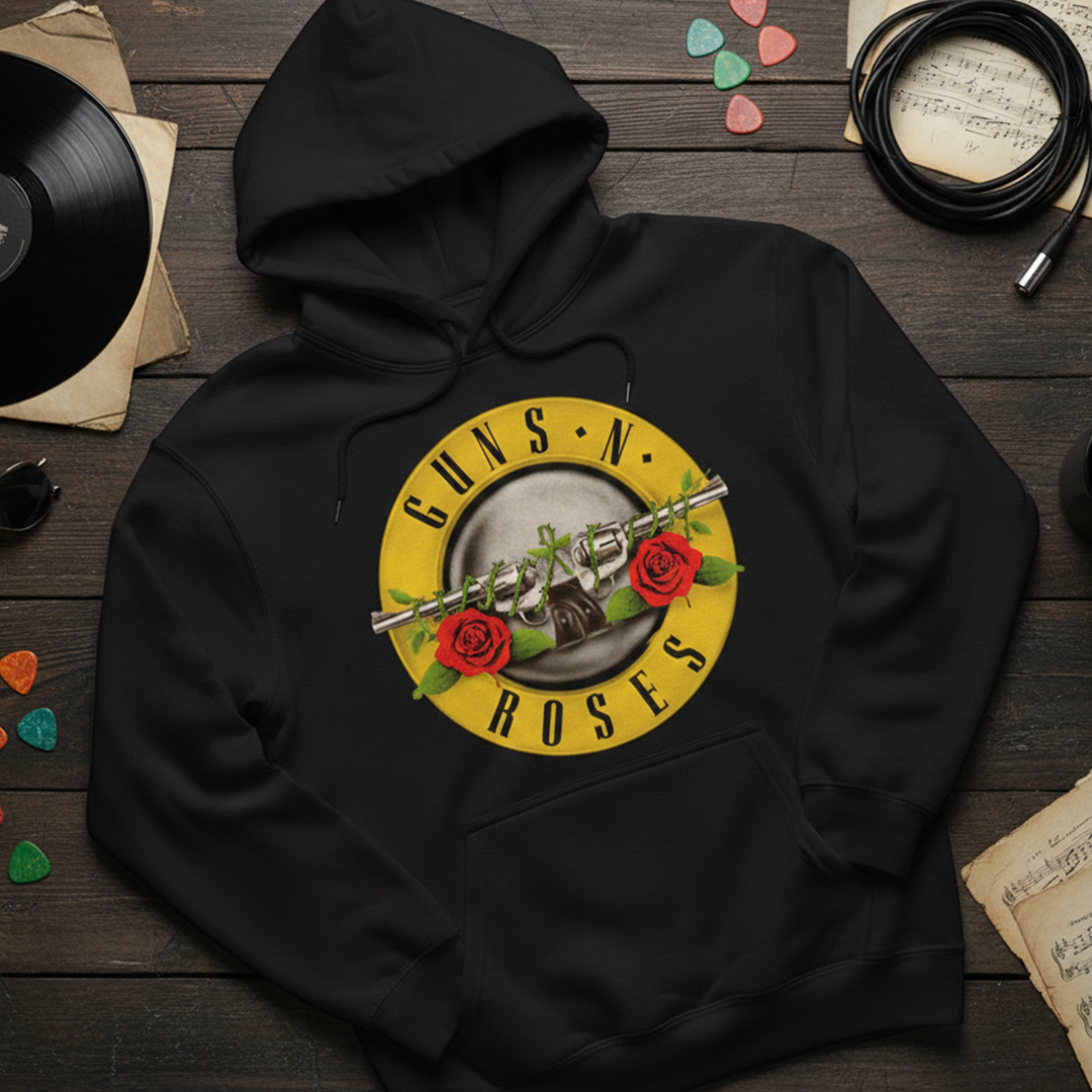 Buzo Capota Cerrado Guns N Roses Logo Clasico