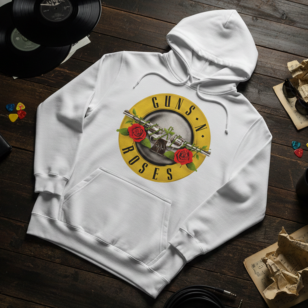 Buzo Capota Cerrado Guns N Roses Logo Clasico