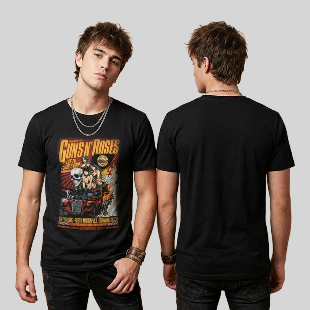 Camiseta Algodon Guns N Roses Motorplex Poster