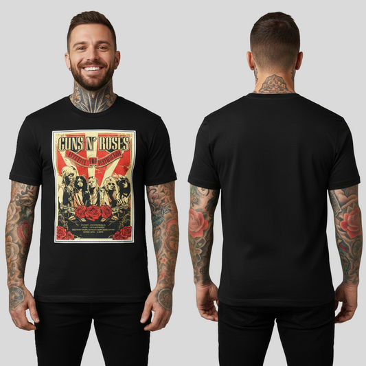 Camiseta Guns N Roses Manchester Poster