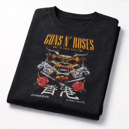 Camiseta Algodón Guns N Roses Not in this lifetime