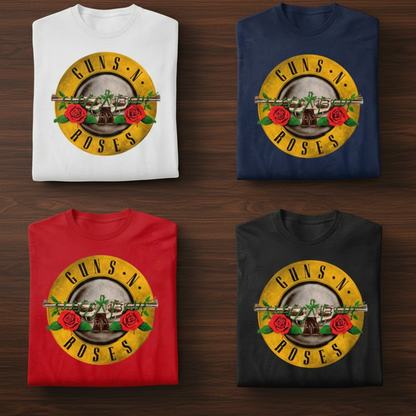 Camiseta Vintage Desgaste Guns and Roses
