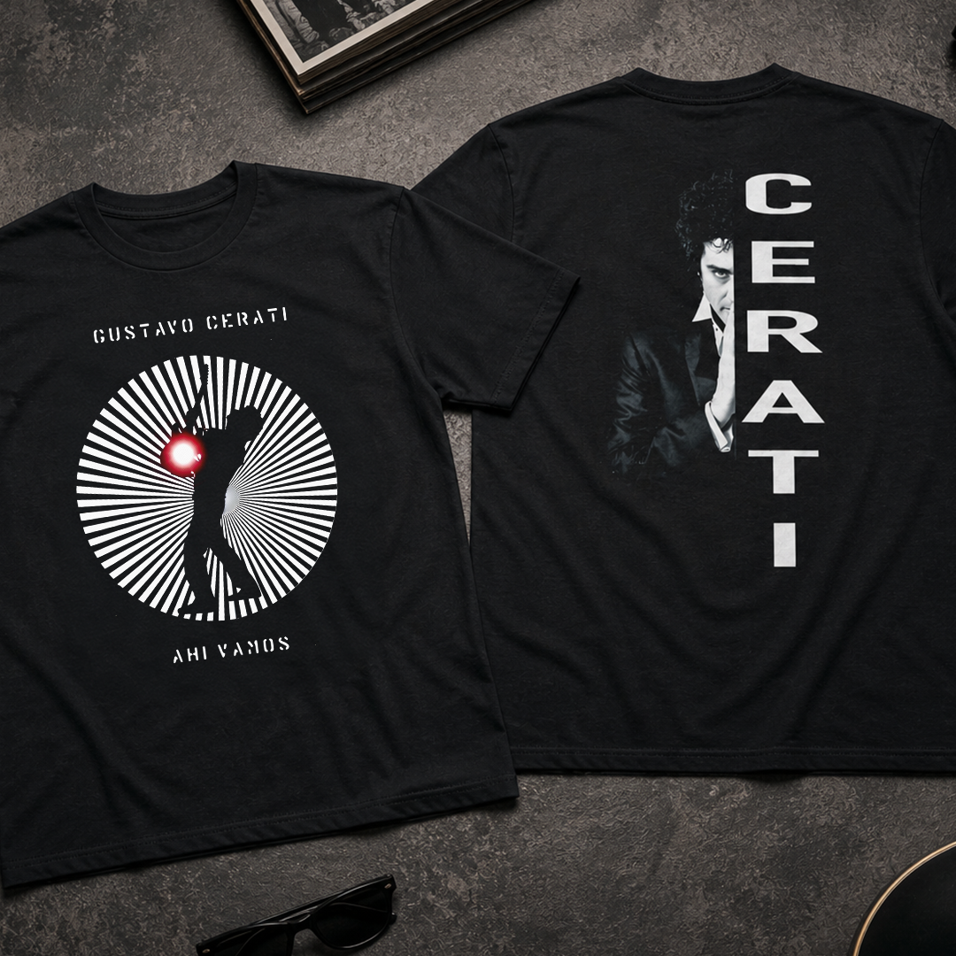 Camiseta Algodón Soda Stereo Cerati Ahí Vamos