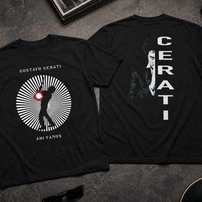 Camiseta Algodón Soda Stereo Cerati Ahí Vamos
