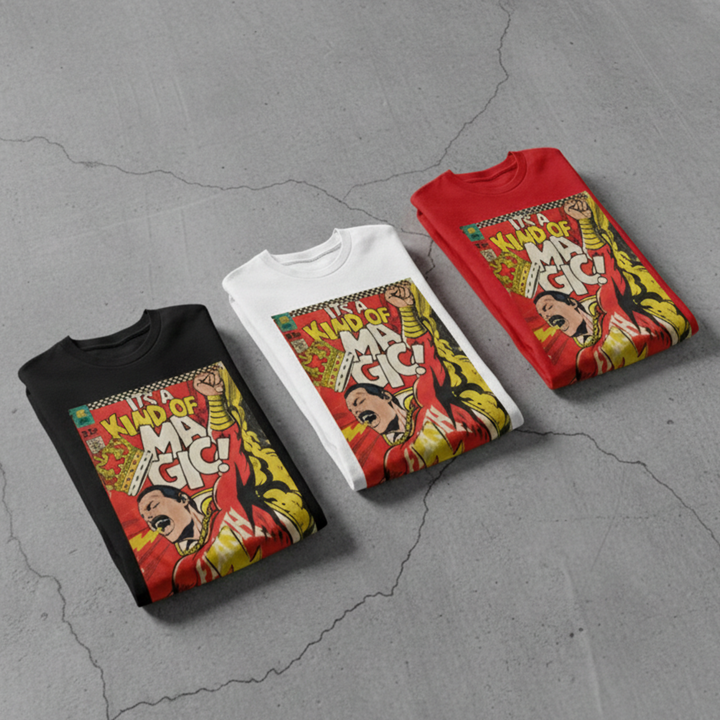 Camiseta Algodon Queen Kind of magic Art