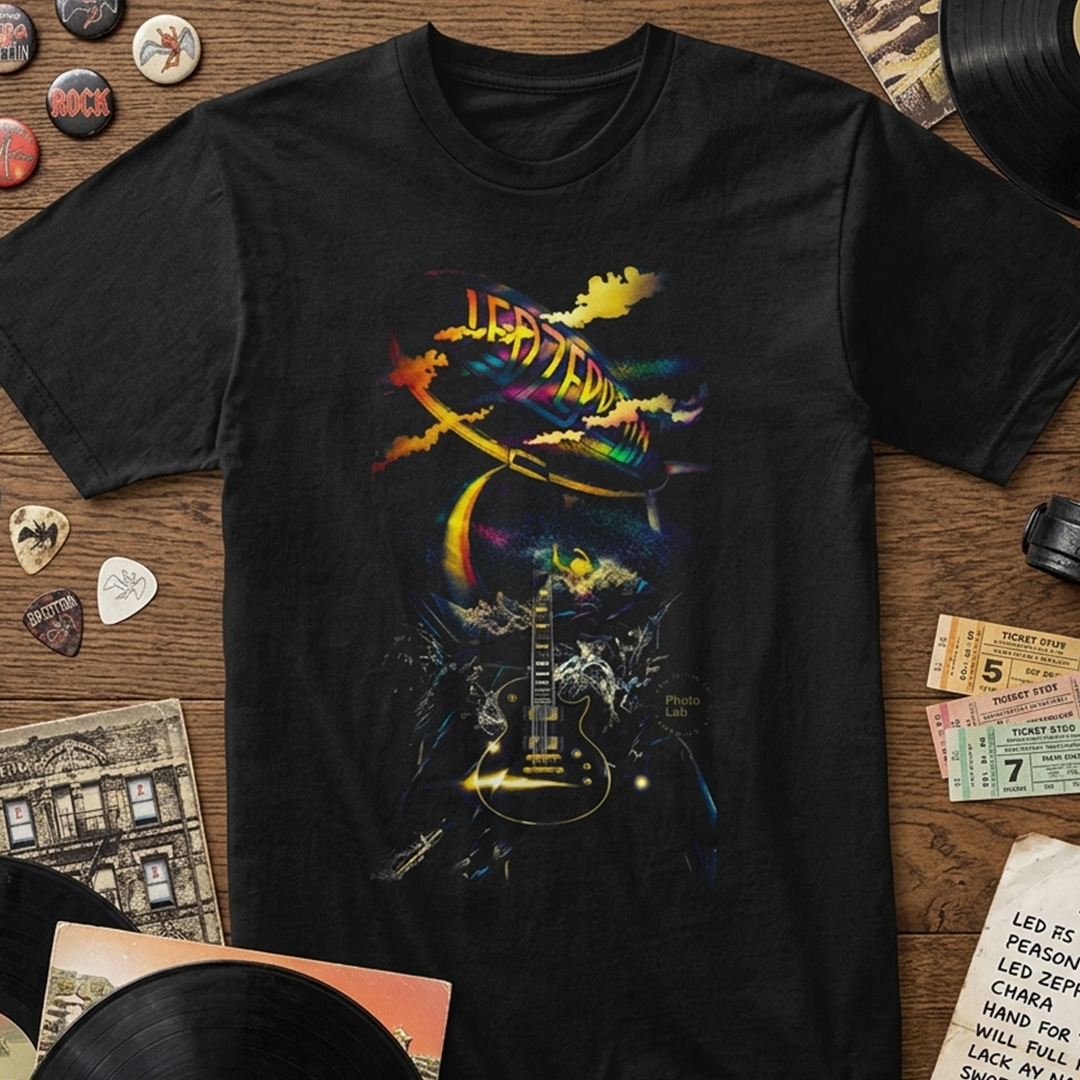 Camiseta Algodon Led Zeppelin Poster Style