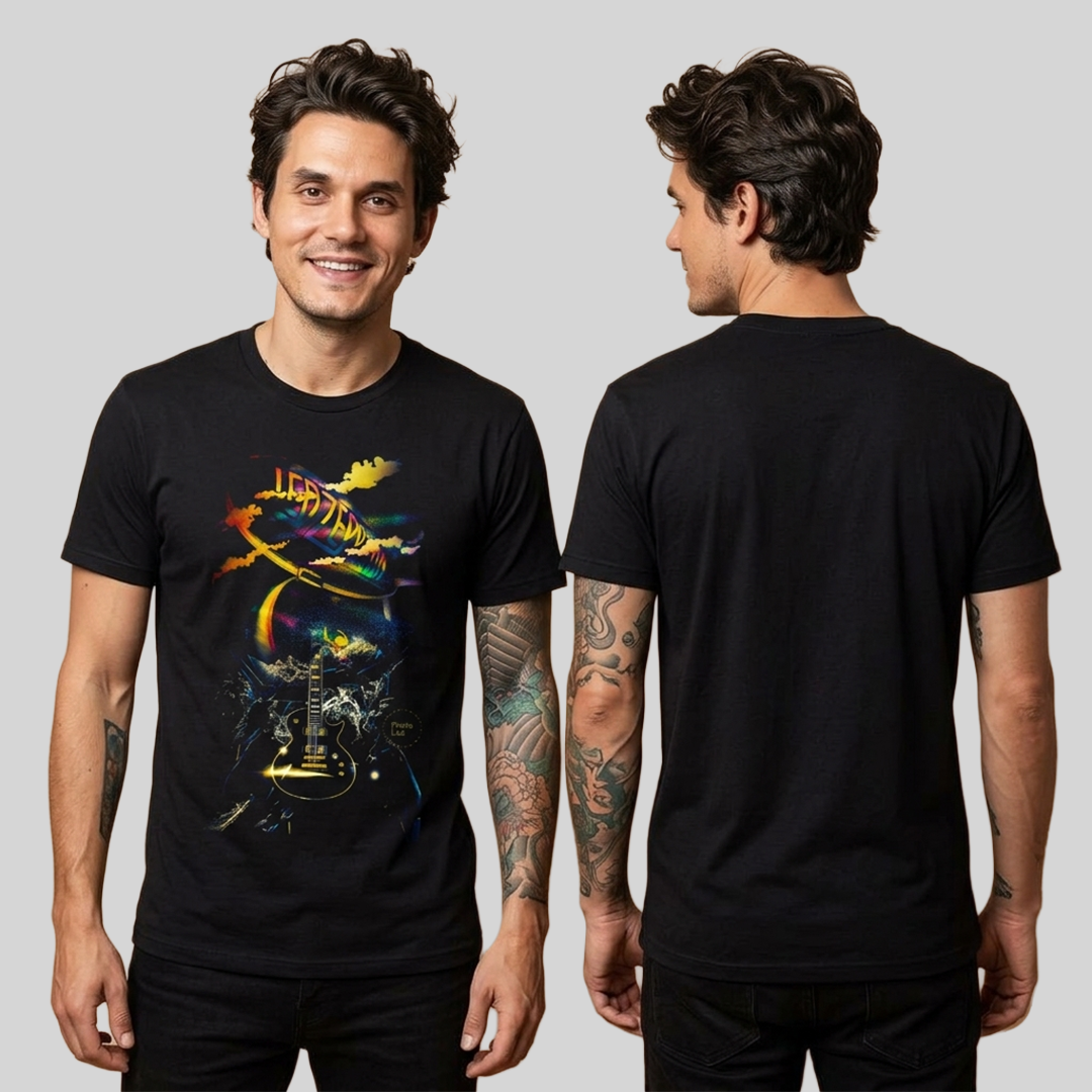 Camiseta Algodon Led Zeppelin Poster Style