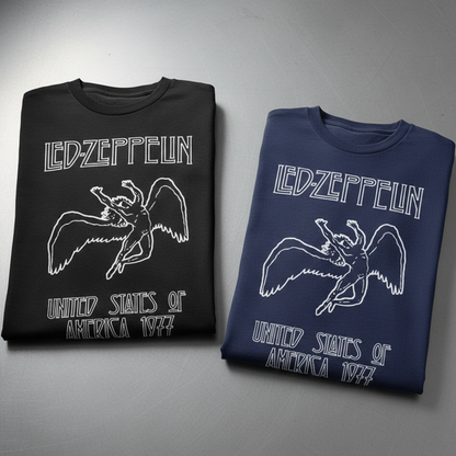 Camiseta Algodon Led Zeppelin United States Of America 1977