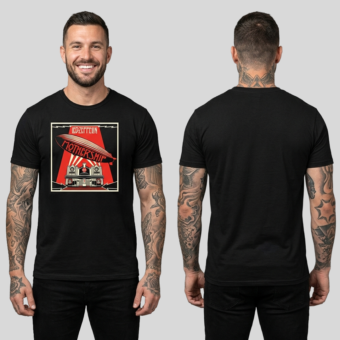 Camiseta Algodon Led Zeppelin Mothership
