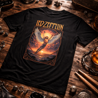 Camiseta Algodon Led Zeppelin Poster Atr 2