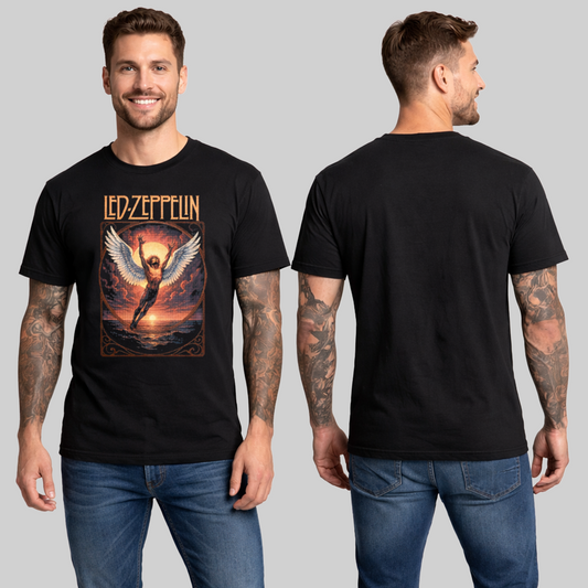 Camiseta Algodon Led Zeppelin Poster Atr 2