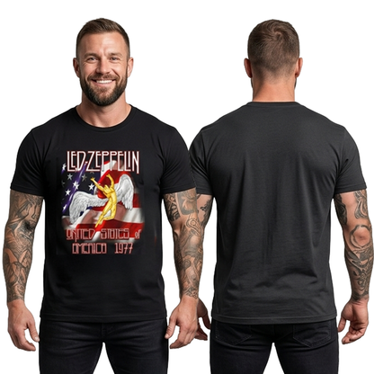 Camiseta Algodon Led Zeppelin United States Art
