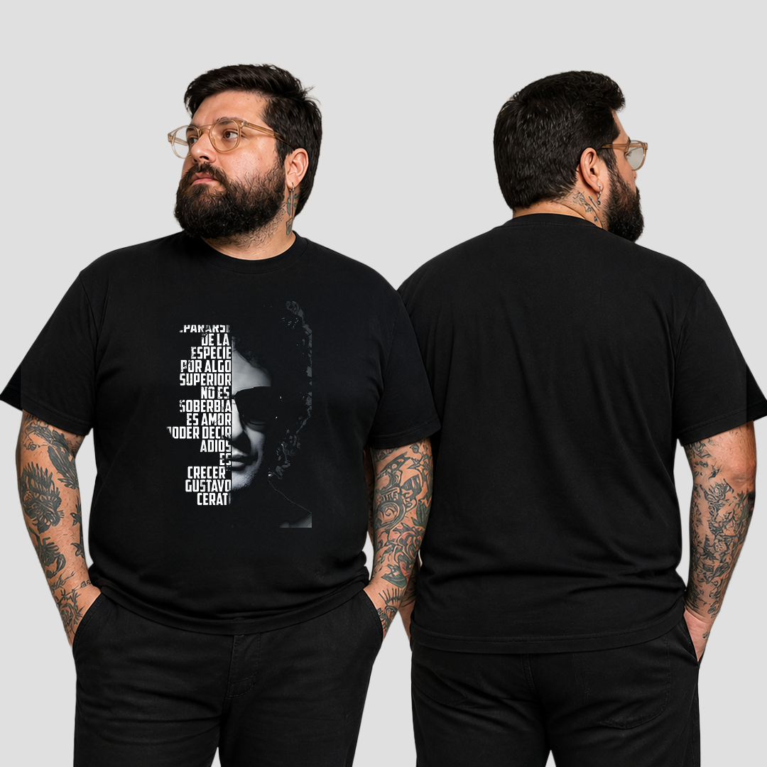 Camiseta Algodón Soda Stereo Frase Cerati