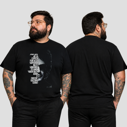 Camiseta Algodón Soda Stereo Frase Cerati