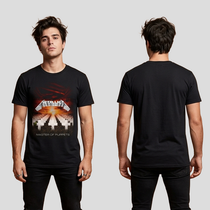 Camiseta Algodon Metallica Master Of Puppets Art