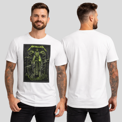Camiseta Algodon Metallica Poster Barcelona