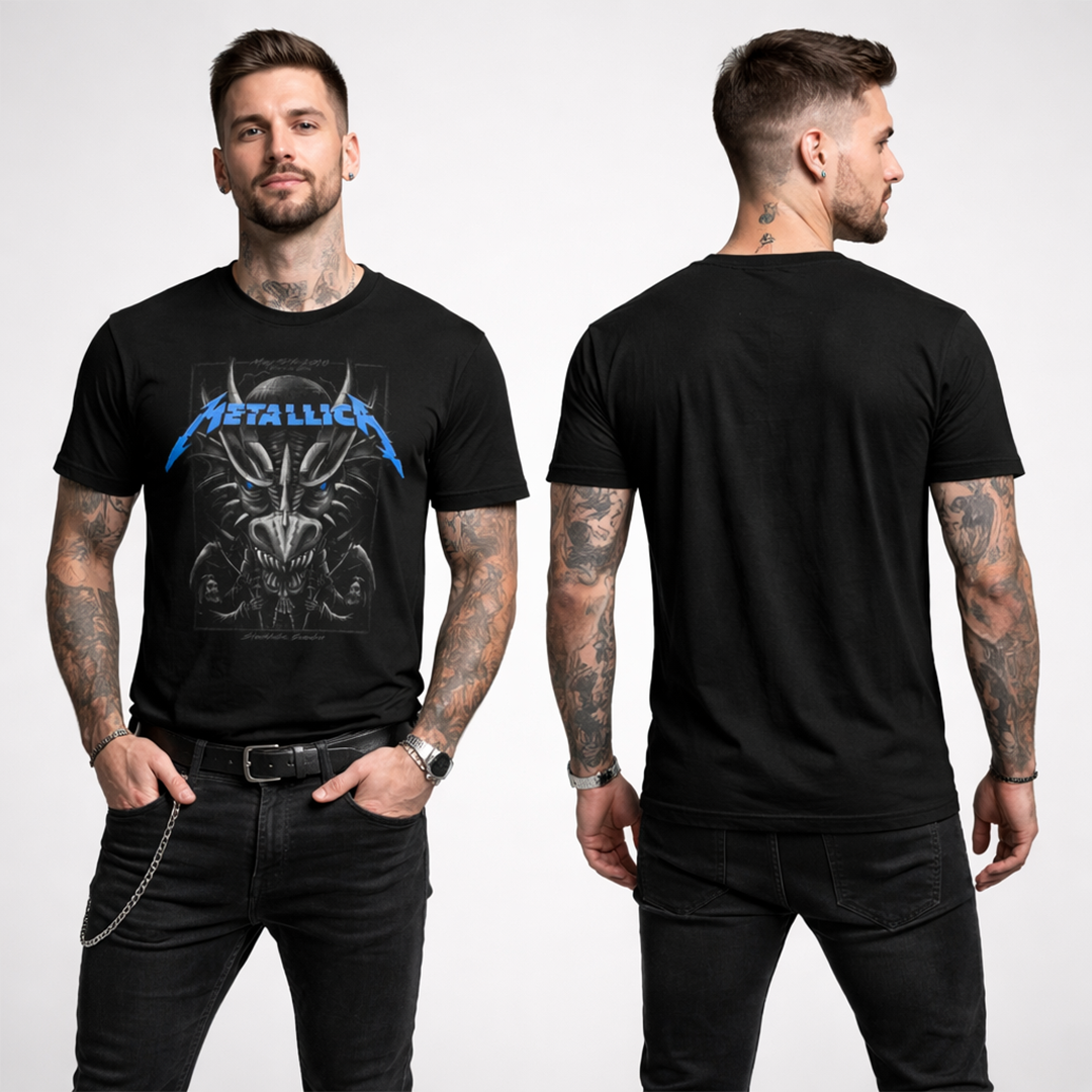 Camiseta Algodon Metallica Stockholm 2018