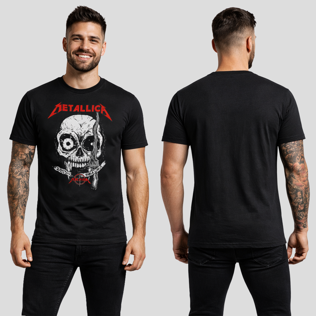 Camiseta Algodon Metallica Malaysia Poster