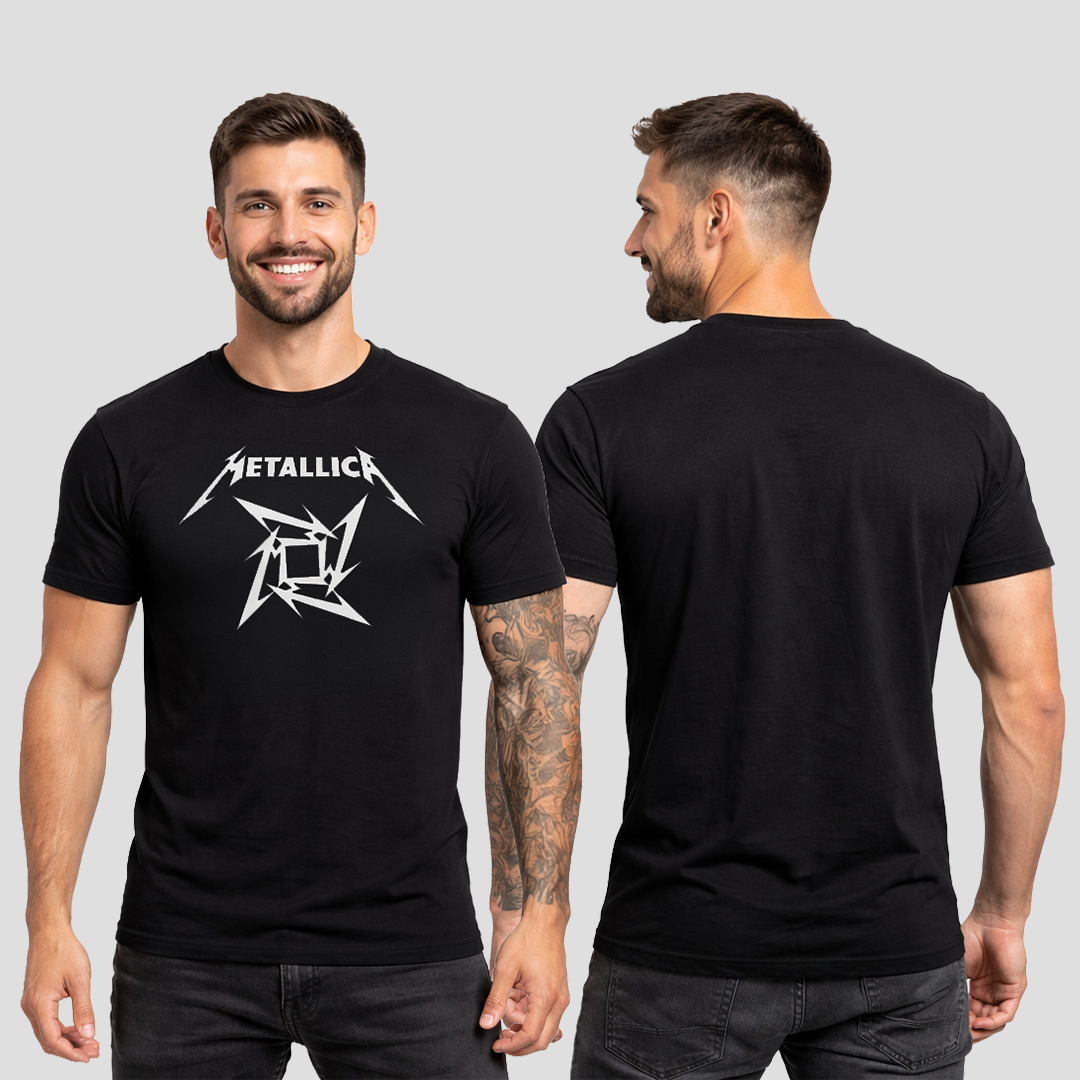 Camiseta Algodón Metallica Logo 2