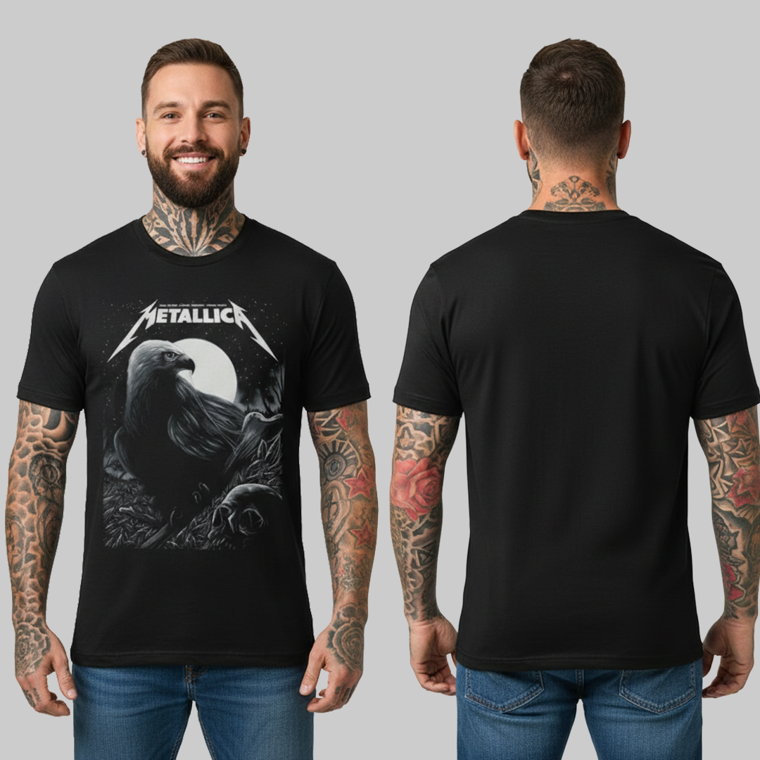 Camiseta Algodon Metallica Germany Poster