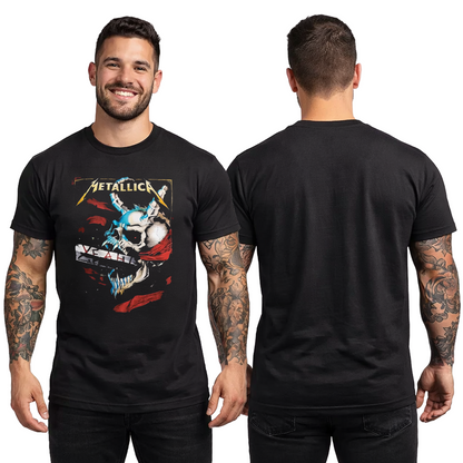 Camiseta Algodon Metallica Skull Nordico Poster
