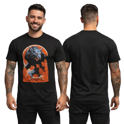 Camiseta Algodon Metallica Of Wolfand Man