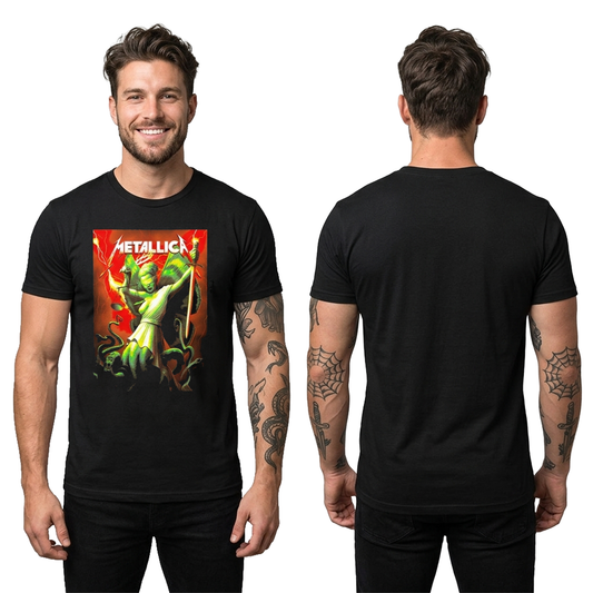 Camiseta Algodon Metallica Octupus Sacramento Art
