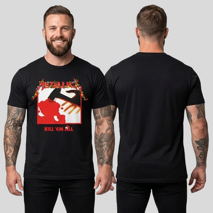 Camiseta Algodon Metallica Kill Em All Navidad