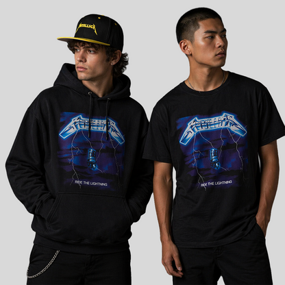 Combo Metallica - Ride the Lightning: Buzo, Camiseta y Gorra