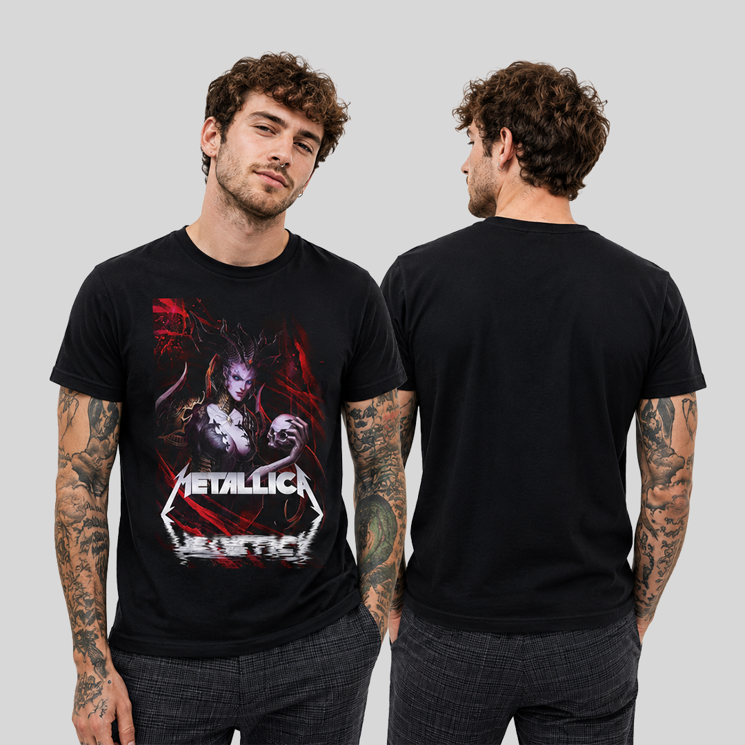 Camiseta Algodon Metallica Women Demon