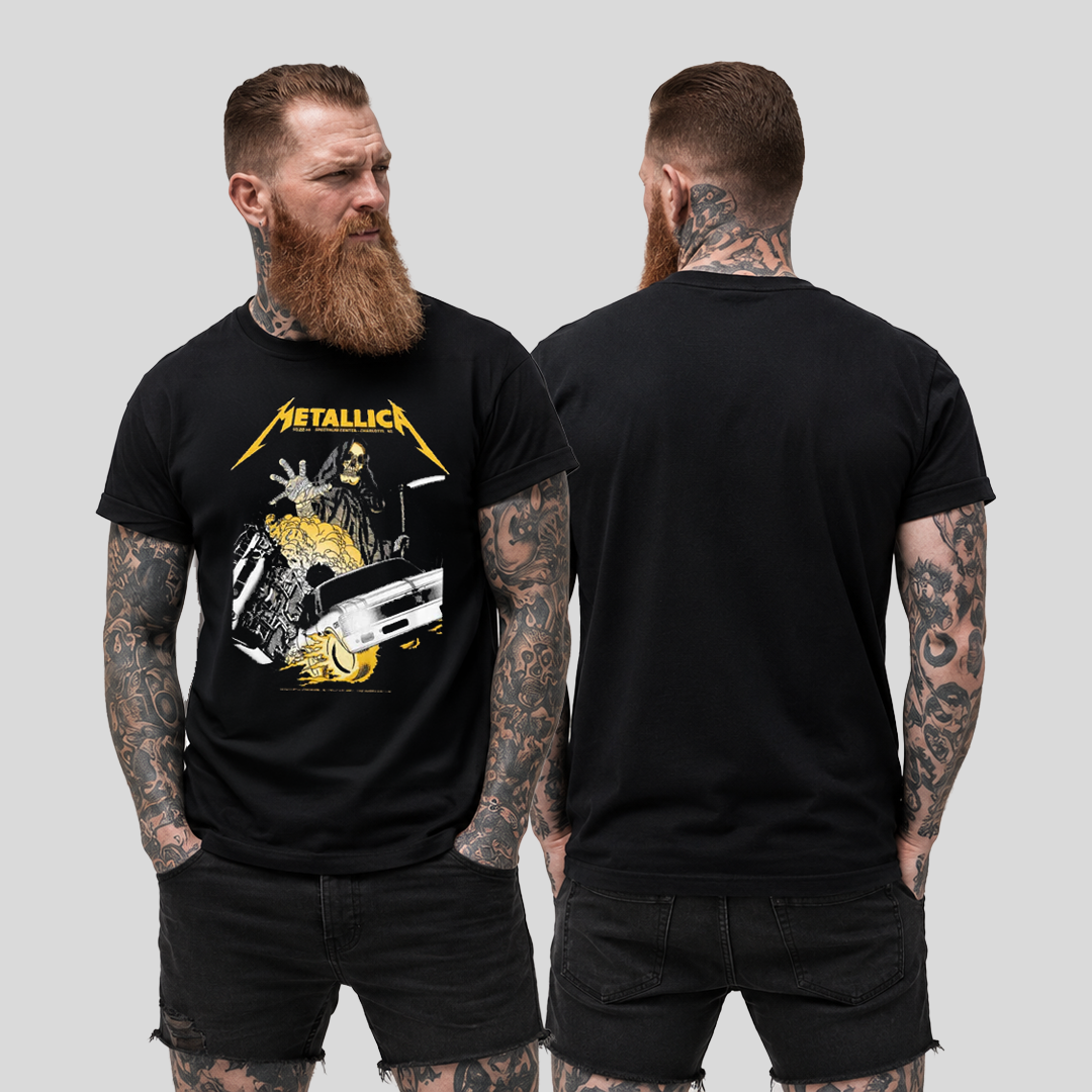 Camiseta Algodon Metallica Spectrum Center Poster