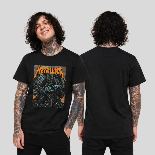 Camiseta Algodon Metallica Poster Italy