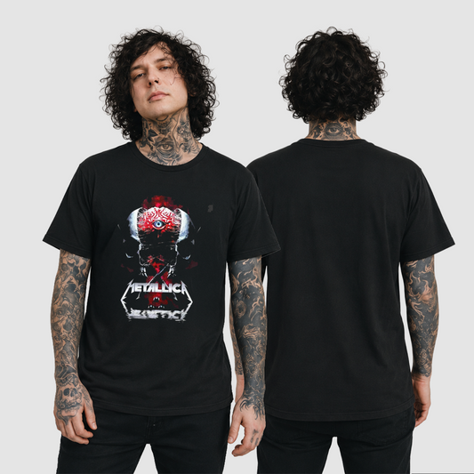 Camiseta Algodon Metallica Brain