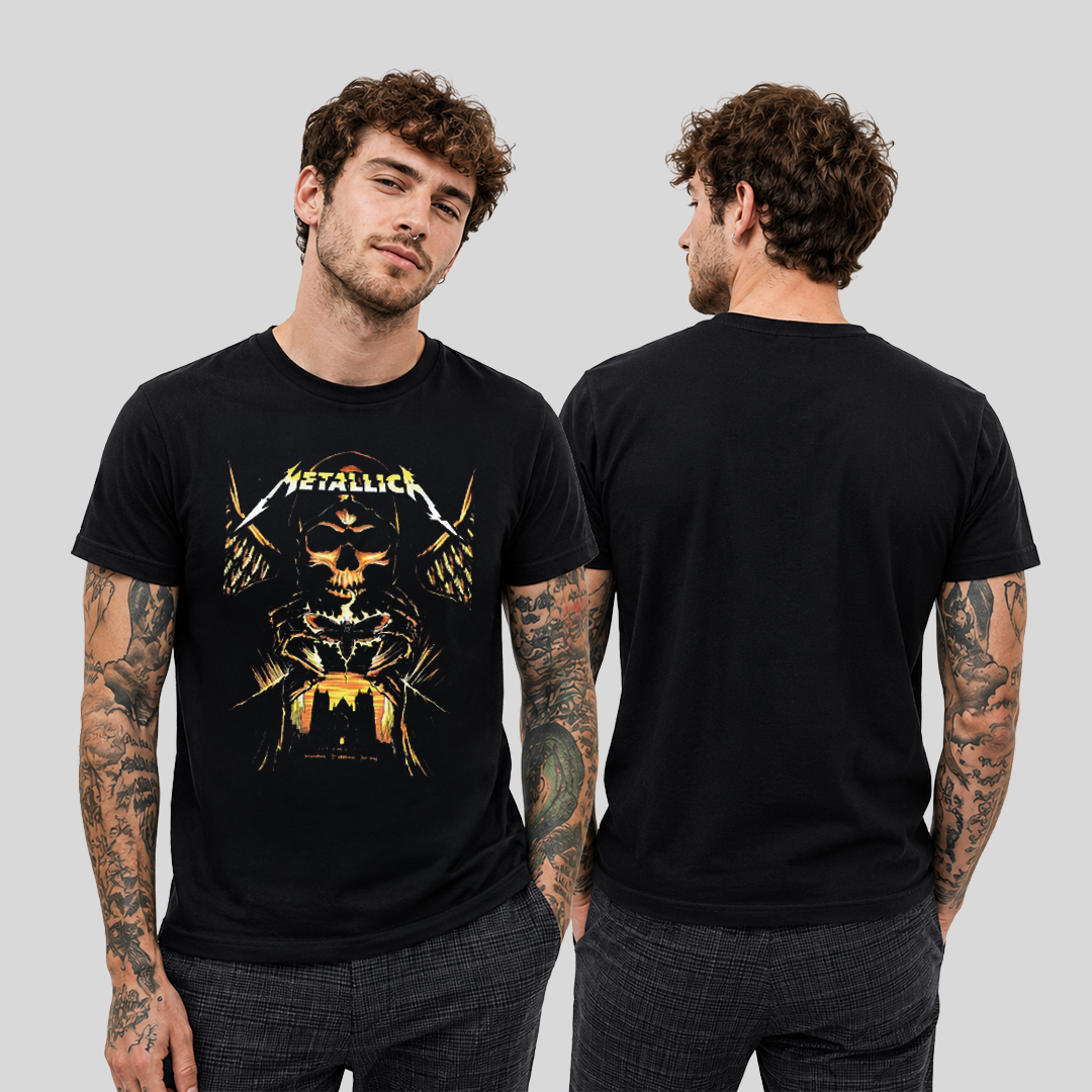 Camiseta Algodon Metallica Skull Poster 2019