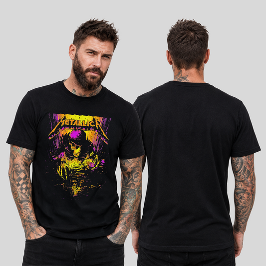 Camiseta Algodon Metallica Poster London 2019