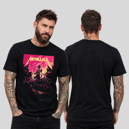 Camiseta Algodon Metallica Landgraaf Pinkpop Poster