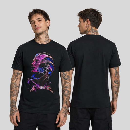 Camiseta Algodon Metallica Human Colors Art