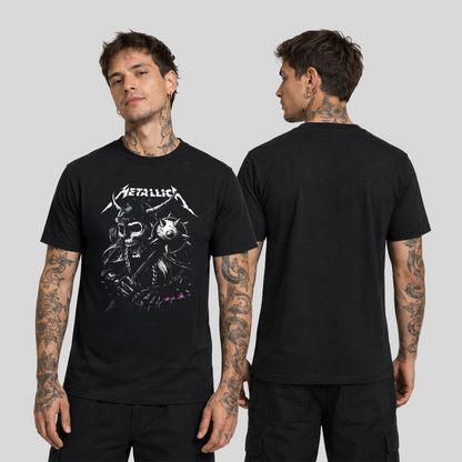Camiseta Algodon Metallica Guerrero Nordico Art