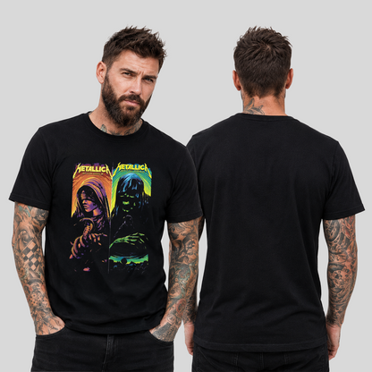 Camiseta Algodon Metallica Duo Poster