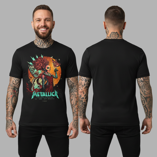 Camiseta Algodon Metallica WorldWired Poster