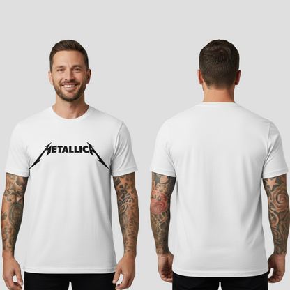 Camiseta de algodon Metallica Logo Rock Style