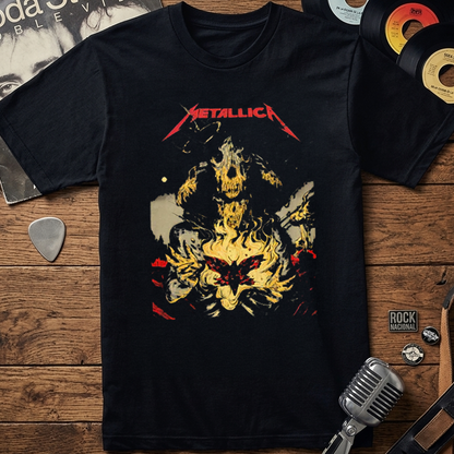 Camiseta Algodon Metallica Baphomet Poster
