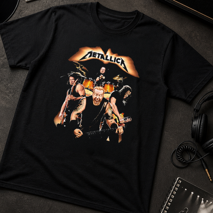 Camiseta Algodon Metallica Band Poster