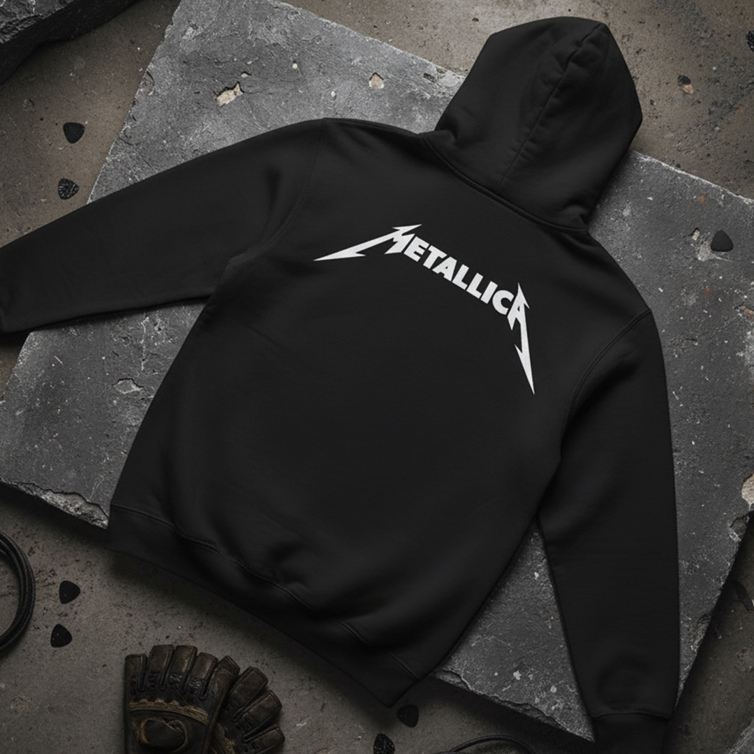 Buzo Capota Metallica doble estampado
