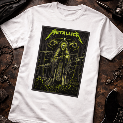 Camiseta Algodon Metallica Poster Barcelona