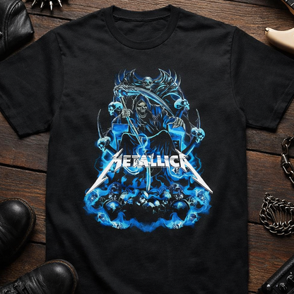 Camiseta Algodon Metallica Parca Blue Poster