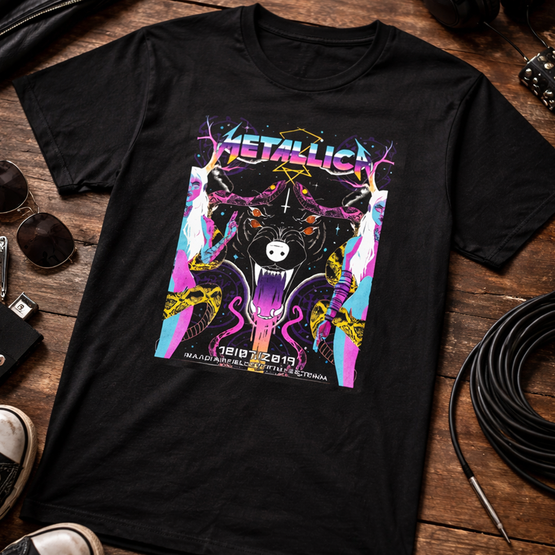 Camiseta Algodon Metallica Airfield Tartu Poster 2019